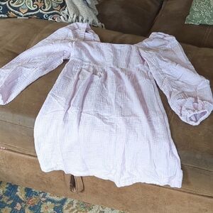 Light Pink Puff Sleeve Dress